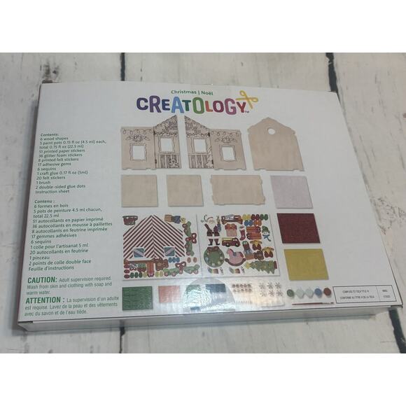 Creatology 3D Scene Craft Kit Santa's Workshop Christmas DIY Craft New - Picture 2 of 2